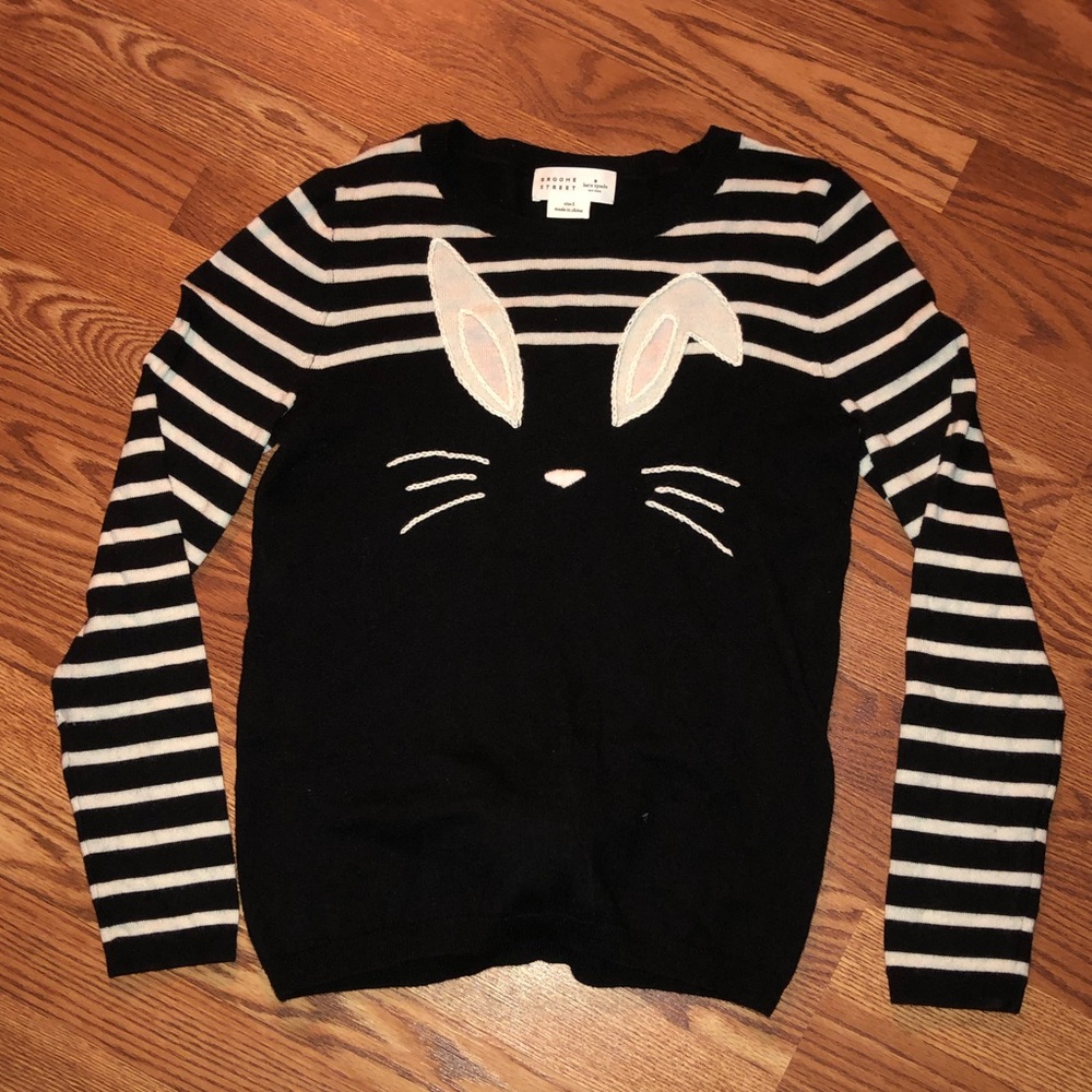 Kate Spade long sleeve bunny sweater size S